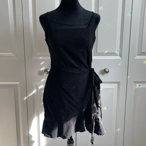 Princess Polly Black Ruffle Dress